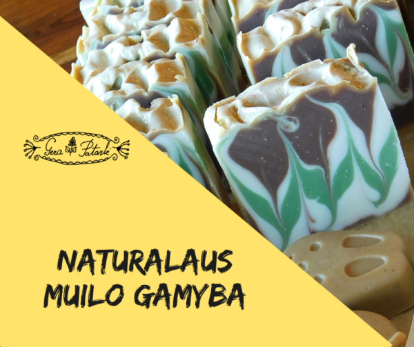 NATŪRALIŲ MUILŲ GAMYBA, 4,5 val. – Nuotoliniai mokymai